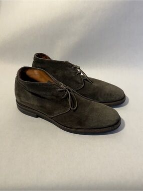 Aquatalia Men's Suede Chukka Boots in Olive